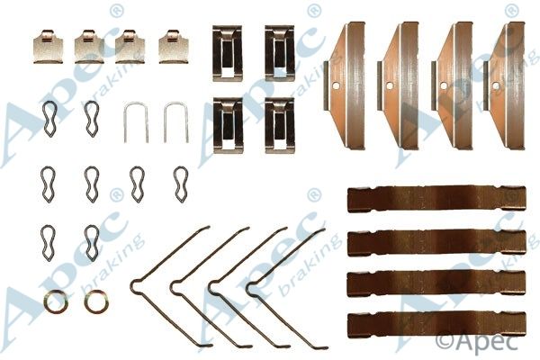 APEC BRAKING Lisakomplekt, ketaspiduriklotsid KIT263